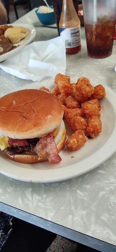 Bacon Cheeseburger with Tater Tots